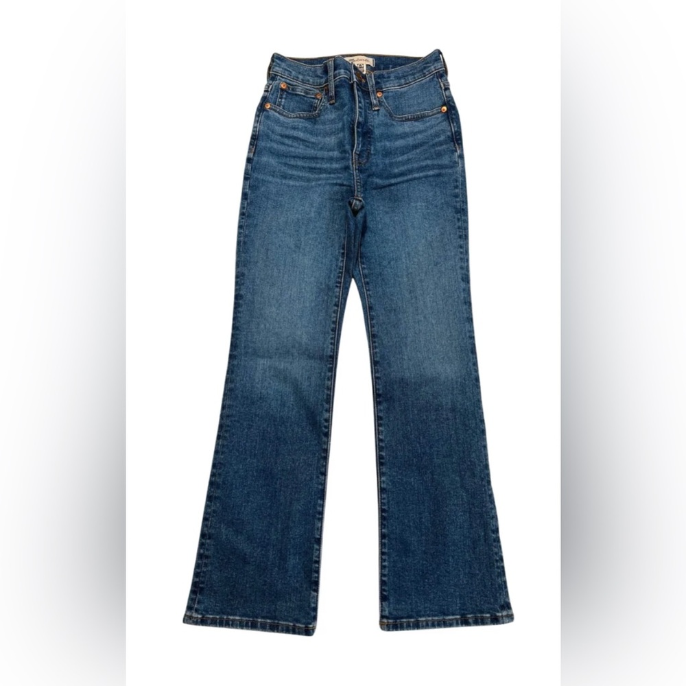 Madewell Cali Demi-Boot Dark Blue Boot Cut Flare Jeans Size T29
